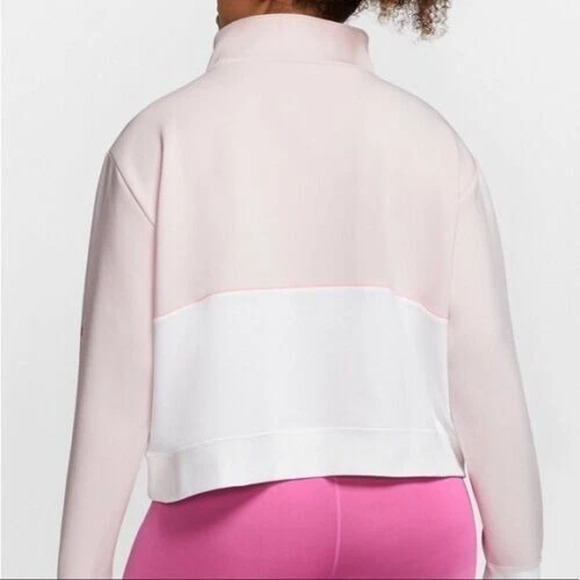 Nike Pro Get Fit Icon Clash Womens Fleece Sweatshirt Half-Zip Dri Fit Size M - Picture 3 of 16